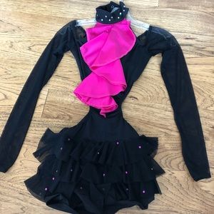 open back dance costume